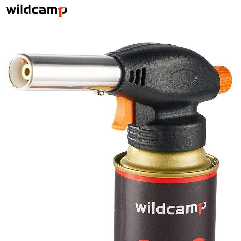 Wildcamp Baking Tool Cigar Lighter BBQ Grilling Food Outside Rotate Mini Butane Torch 360 Degrees