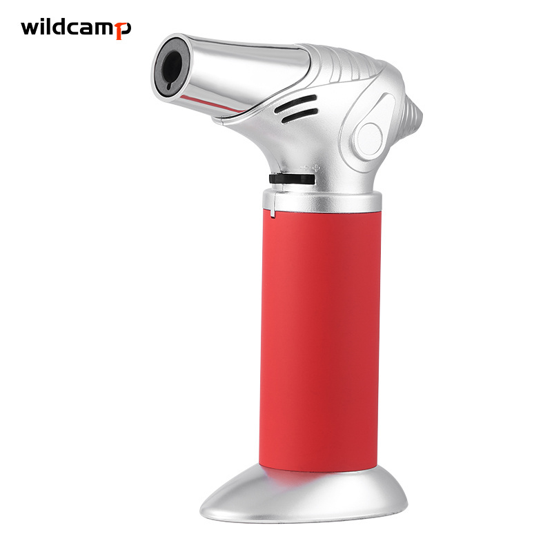 Wildcamp small diy bbq butane torch lighters gas stove lighter food blow torch free shipping