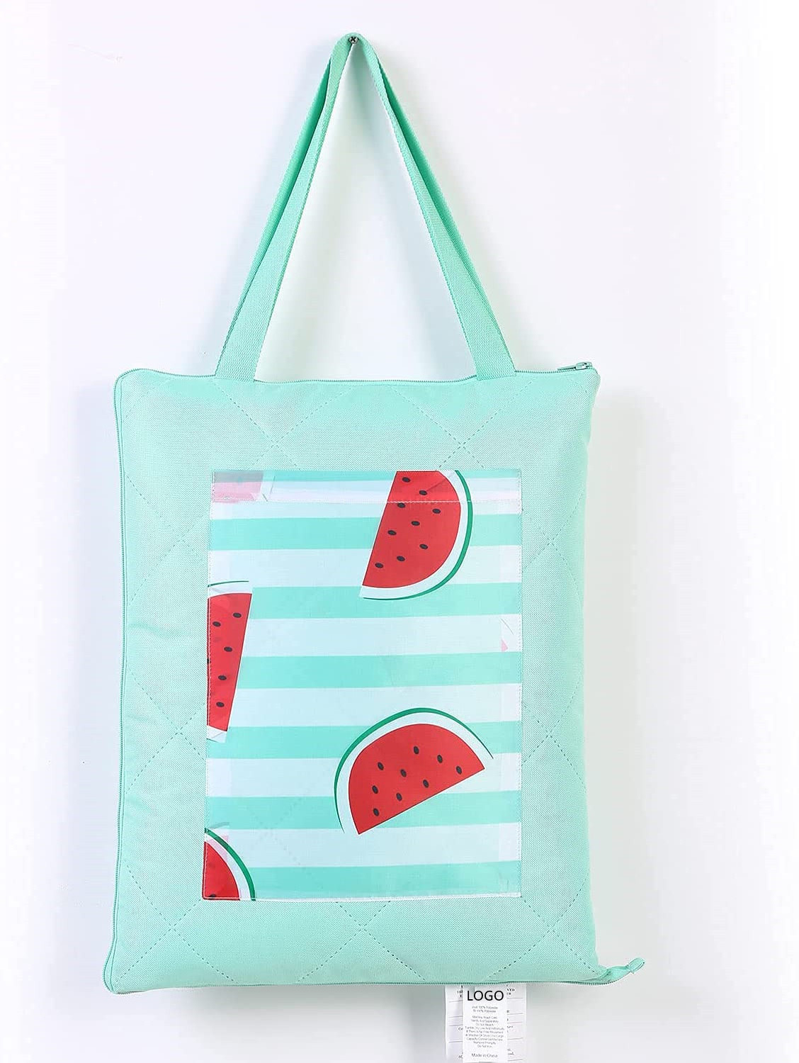 Soft Comfortable Waterproof Foldable Watermelon Outdoor Picnic Blanket with 3 Layer Material for Beach Camping Hiking Travelling