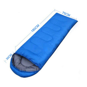 Fashionable Single Blue Cheap Envelope Sleeping Bag Winter waterproof outdoor camping sleeping bags outdoor