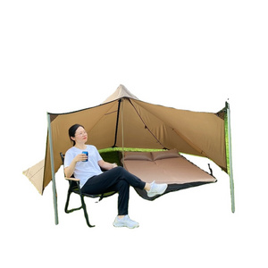 Outdoor Camping  Rainproof Windproof  Hotel Camp  Flame Retardant Nylon Bell Tent