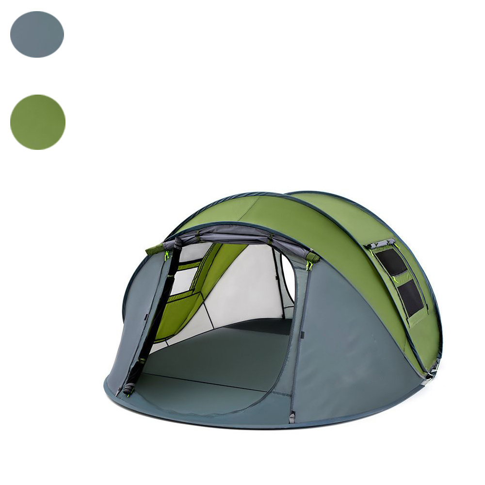 Family Camping 3 People Single Layer Rainproof Tent Outdoor Automatic Opening Tent