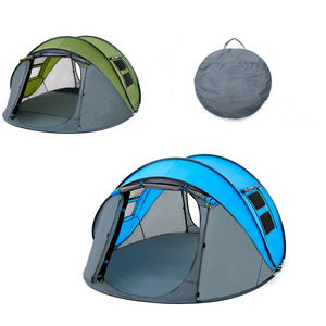 Family Camping 3 People Single Layer Rainproof Tent Outdoor Automatic Opening Tent