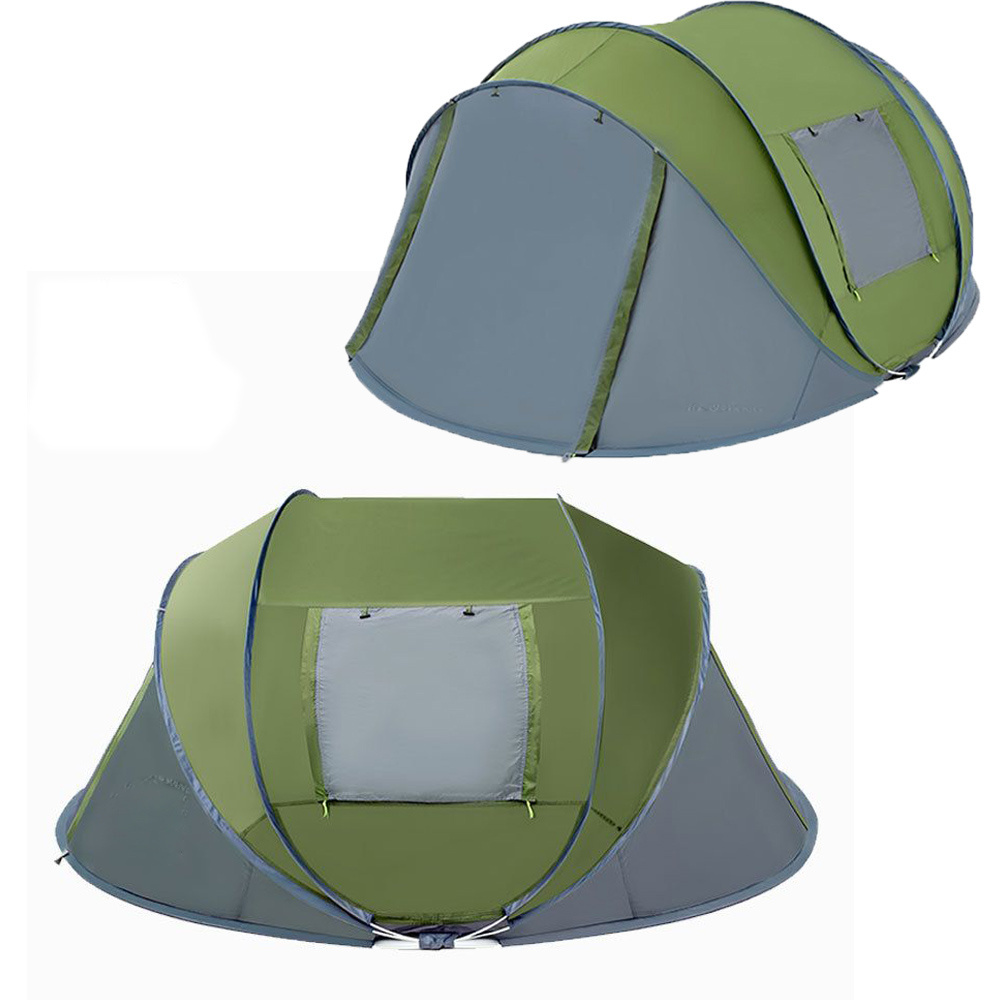 Family Camping 3 People Single Layer Rainproof Tent Outdoor Automatic Opening Tent