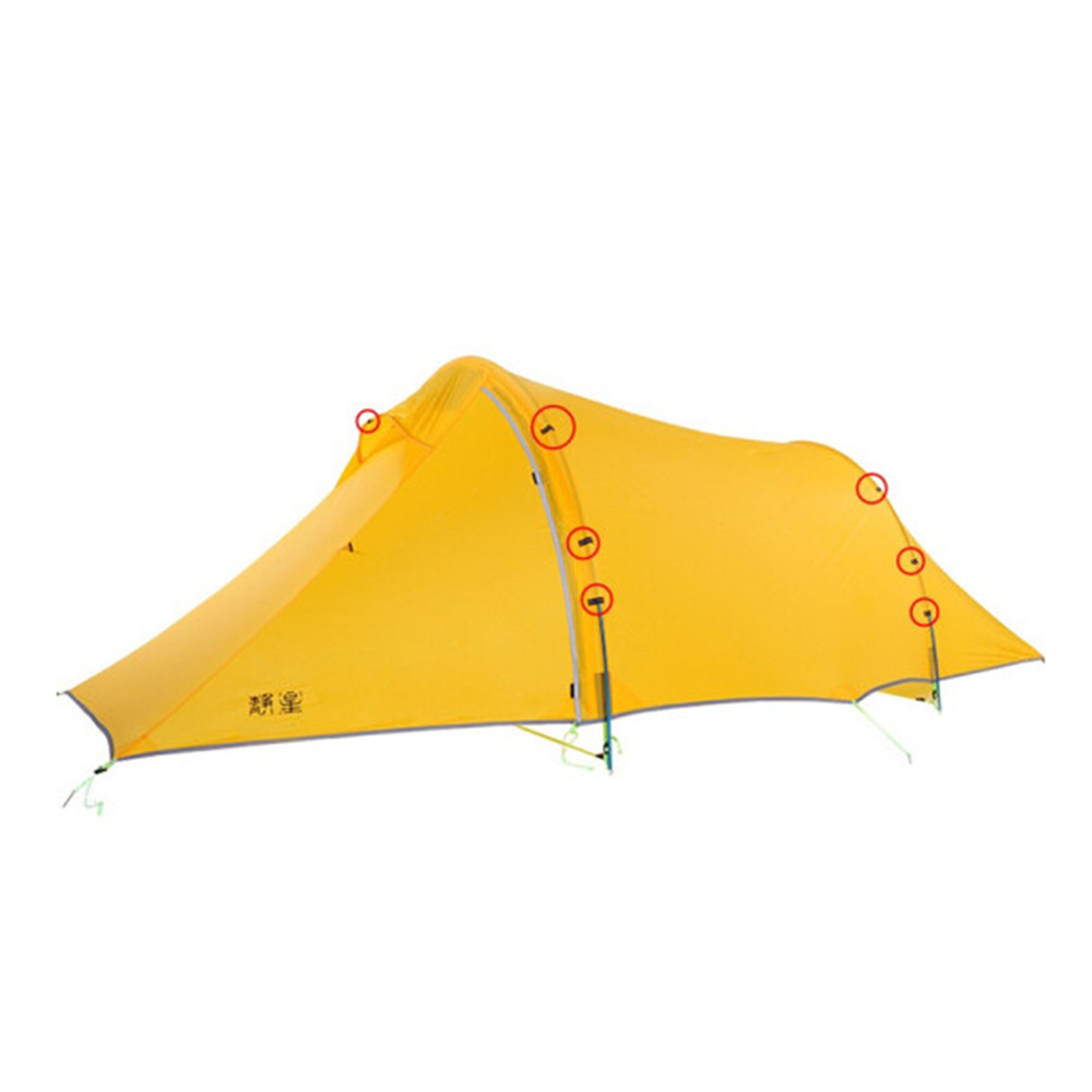 2P 20D Nylon Coated Silicone Fabric fun camp Tent Outdoor  Camping Mountaineering Tunnel  Tent