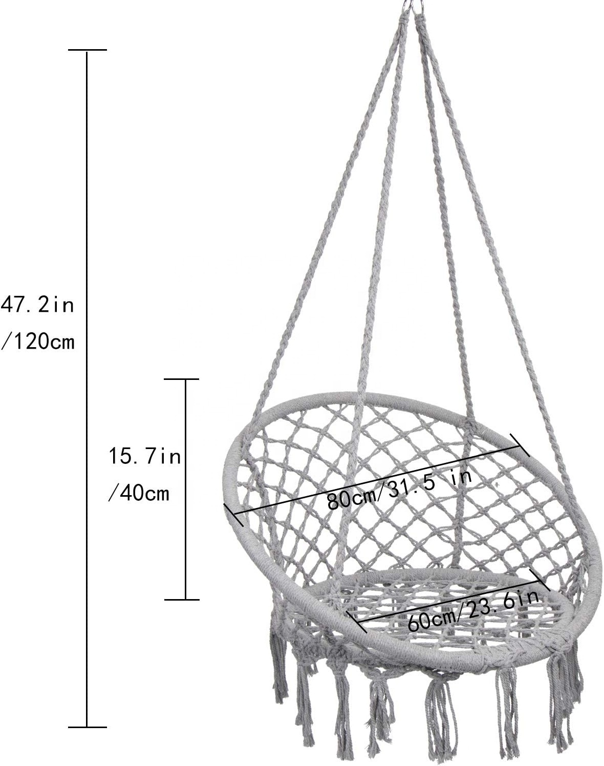 WOQI Wholesale Cheap Price High Quality swing chair hanging chair for Indoor outdoor