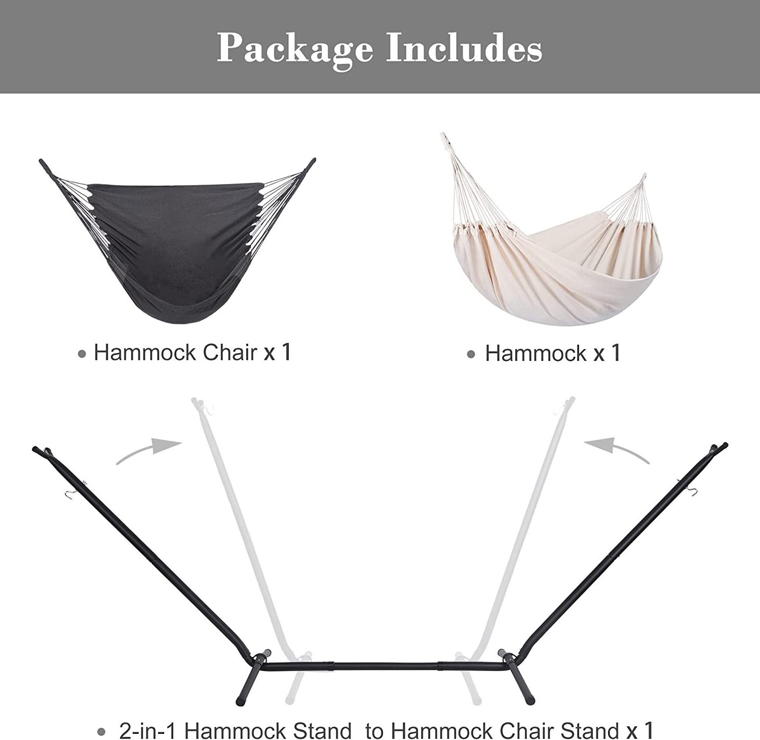 WOQI Wholesale Hot Sale Adjustable Heavy Duty Hammock Frame for Outdoor with Carry Bag