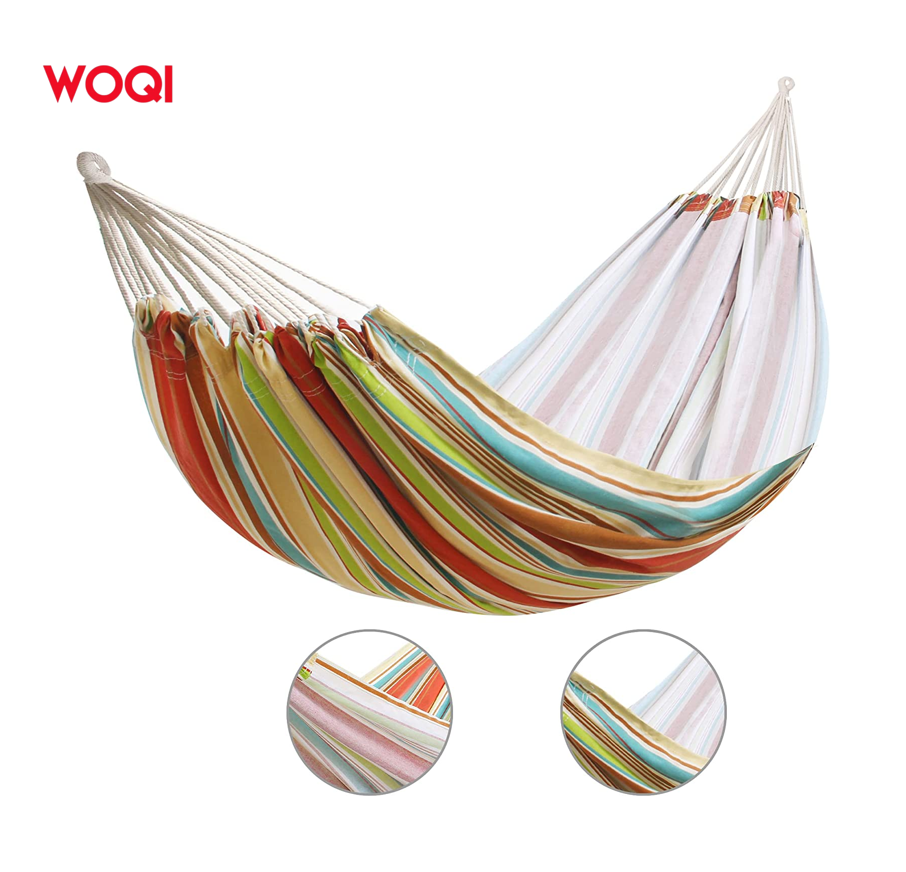 WOQI High quality ultralight Outdoor Indoor hammocks for Patio Trees Garden Backyard Porch