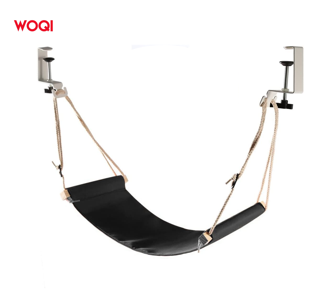 WOQI Factory wholesale New Under Desk Foot Rest Adjustable Office Durable foot hammock