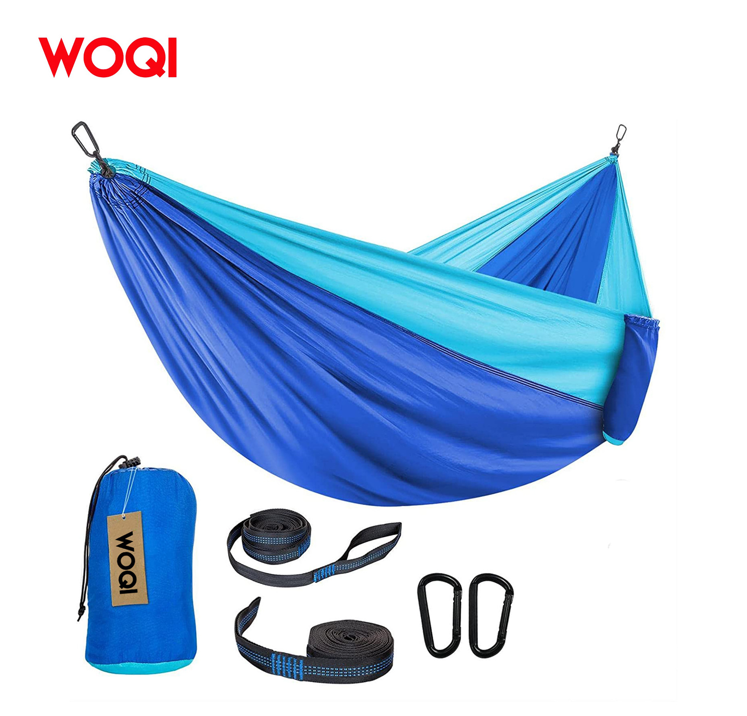 WOQI Factory Direct Ultralight Single camping hammock with Tree Straps For Garden&Outdoor