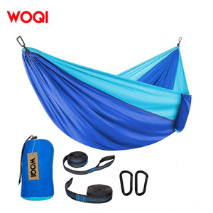 WOQI Factory Direct Ultralight Single camping hammock with Tree Straps For Garden&Outdoor