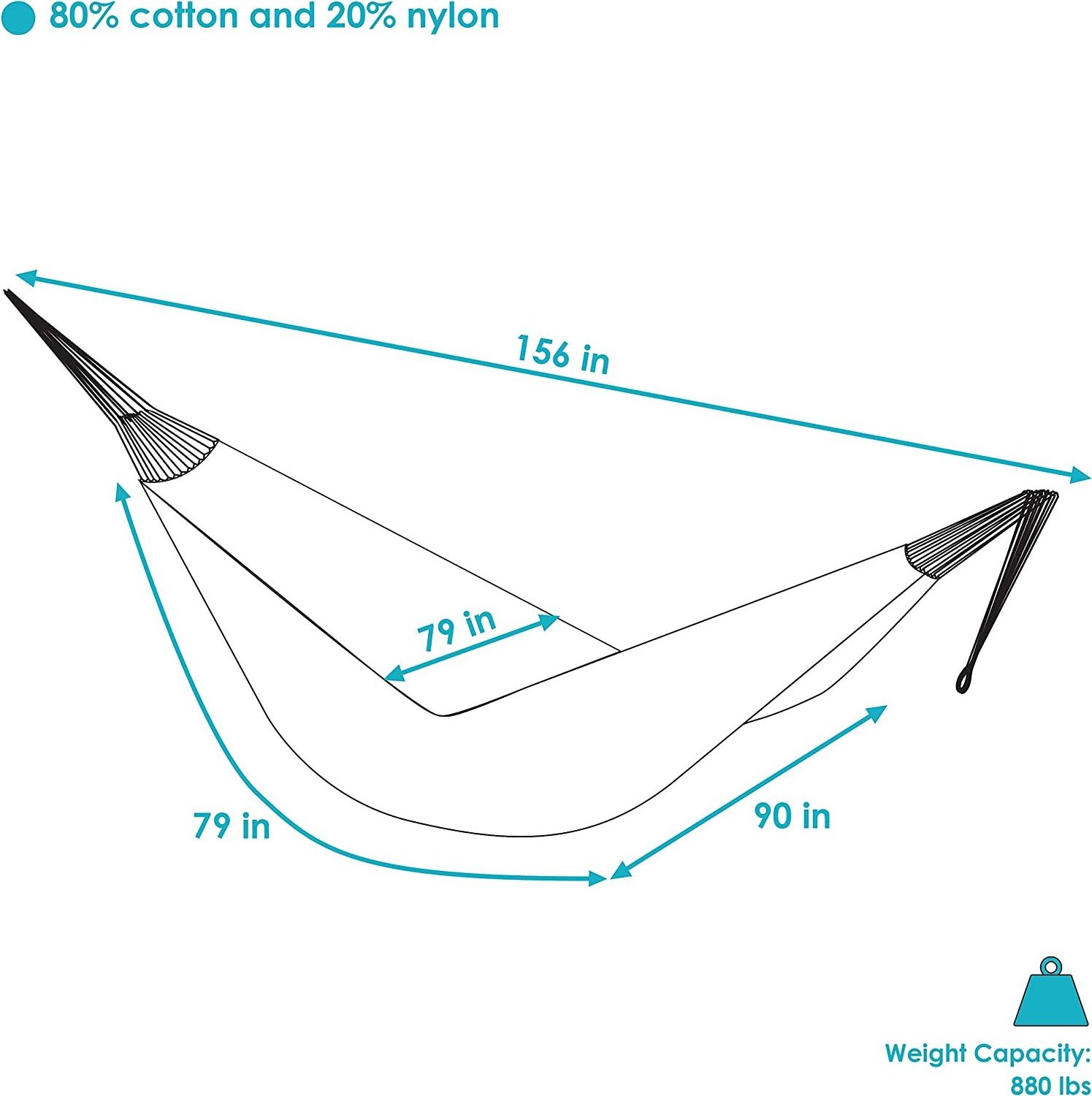 WOQI 2023 Trending Cheap Price Outdoor Camping Hammocks for Family Portable Hammocks with Storage Pocket