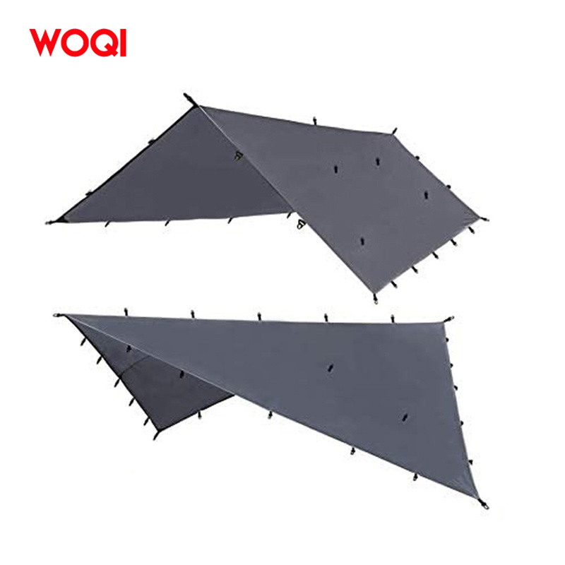 WOQI Outdoor lightweight hammock tarp cover waterproof rainfly and sunshade hammock