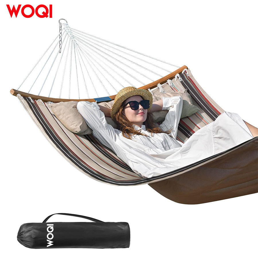 WOQI Outdoor Indoor Garden Camping Portable Folding Ultra Light Double decker Hammock, Hanging Swing Hammock for 12 People