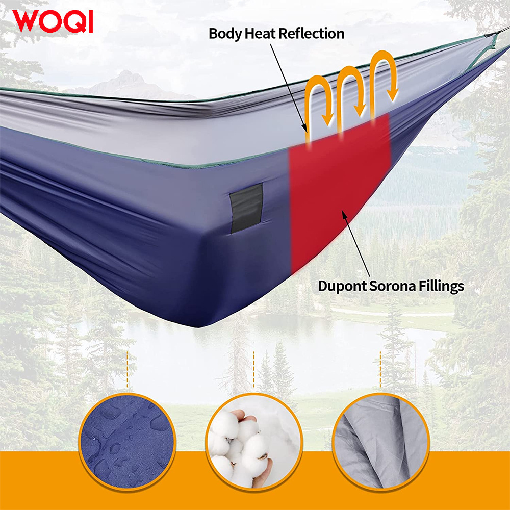 WOQI High Quality Warm and Lightweight Seasonal Sleeping Bag Hanging Bed Blanket and Quilt Suitable for Outdoor Camping