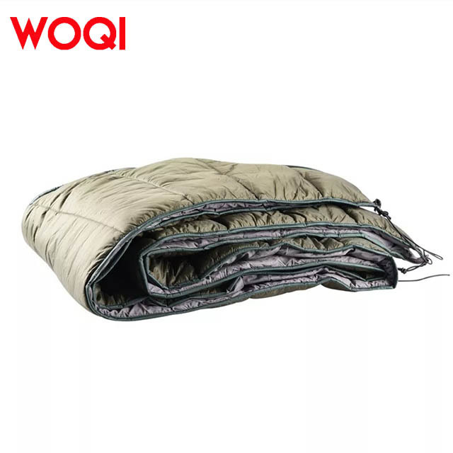 WOQI single and double thickened winter camping hammock sleeping bag large-sized swing insulated hammock quilt