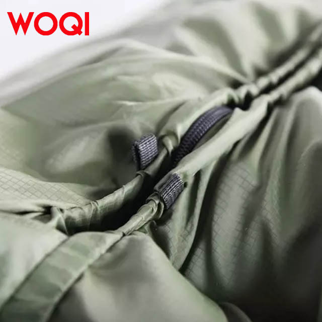 WOQI multifunctional duck down filled hammock sleeping bag for warmth, lightweight and adjustable camping sleeping bag