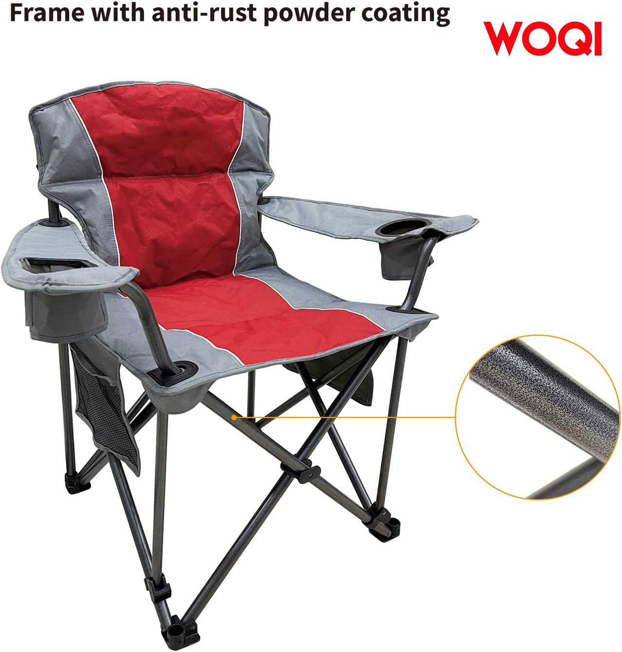 WOQI  golf retractable soccer red folding chair