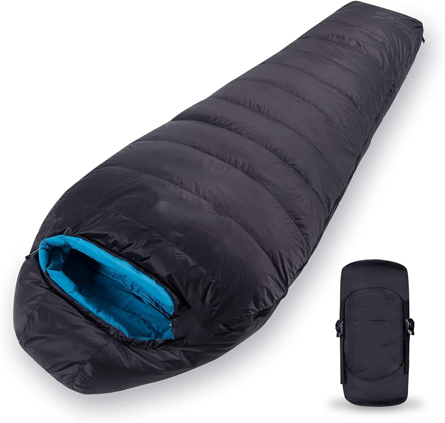 WOQI Camping with Detachable Hood Red Grey Blue Sleeping Bags