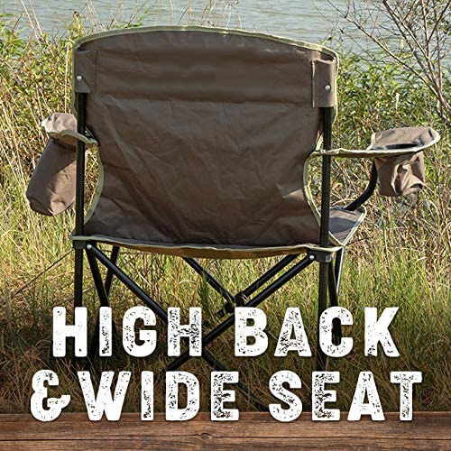 WOQI Manufacturer Lightweight Portable Folding Heavy Duty Metal Lawn Beach Fishing Seat Outdoor Camping Chair With  Cup Holder