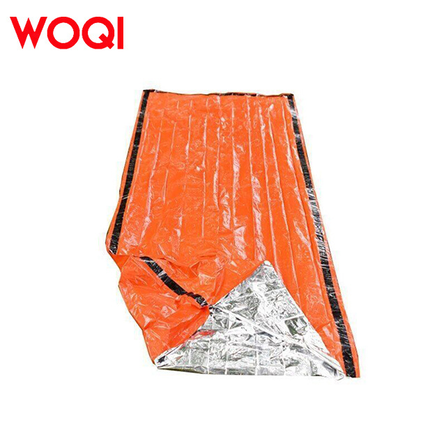 WOQI Waterproof Outdoor Camping Winter Cold Weather Heating and Warming Lifesaving Sleeping Bag Double Layer Space