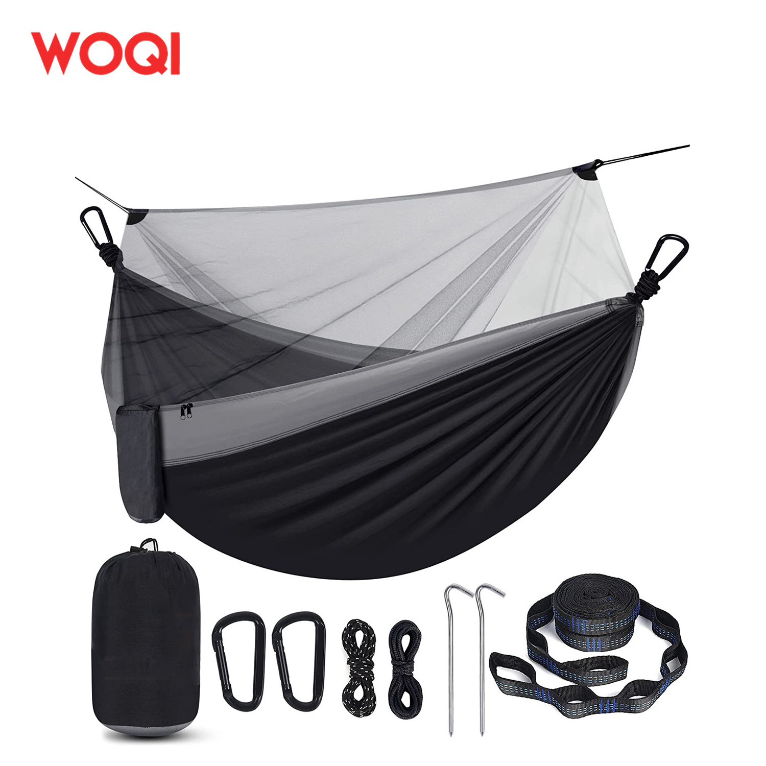 WOQI New Design Handmade Portable Lightweight Ultralight Camping portable hammock mosquito net