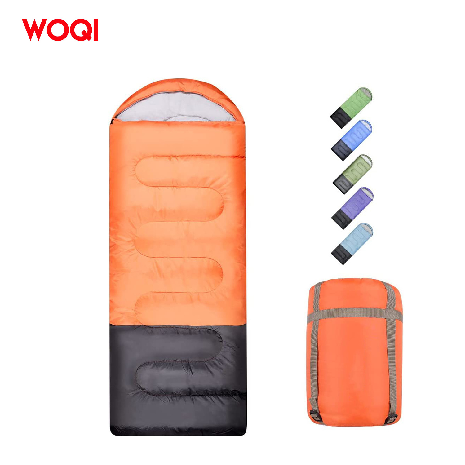 WOQI Summer Spring Fall Lightweight Waterproof for Adults Kids Lightweight Compact Camping Gear sleeping bag