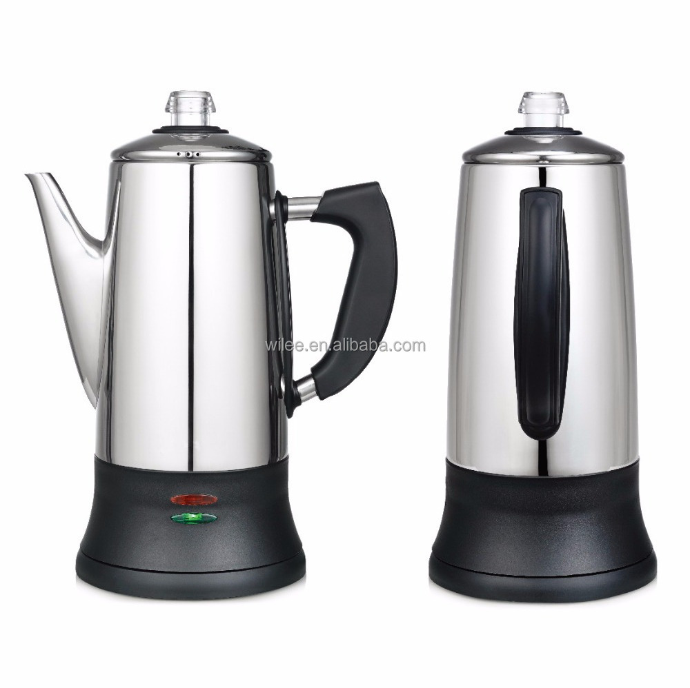 12 Cup Percolator Pot electric Coffee Maker Stainless Steel Brewer