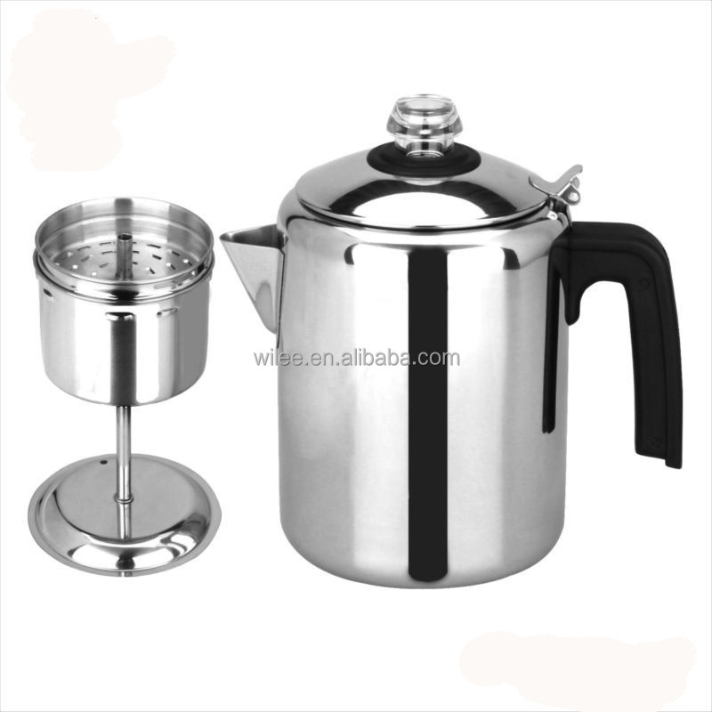 High quality classic 4/6/8 cups stainless steel coffee maker induction coffee maker espresso moka coffee maker