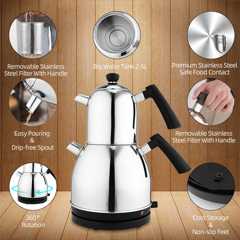 sale multifunctional cute low wattage moq pressure fastest cooking kitchen stainless steel electric kettle with filter