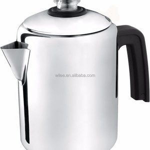 Stainless steel non-electric no electricity Stove Top Coffee percolator coffee maker