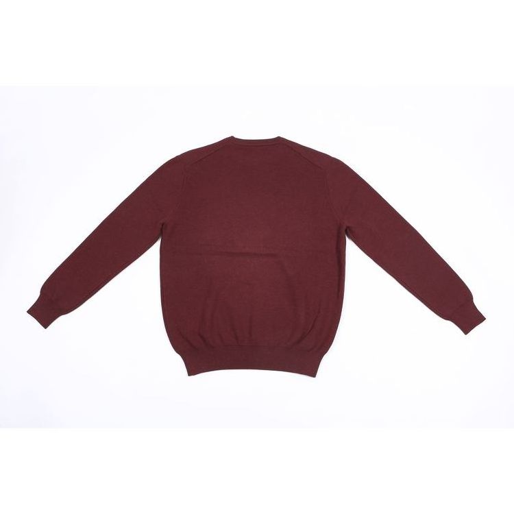 Mens regular-fitting long sleeves crew neck pullover made of cashmere like cotton