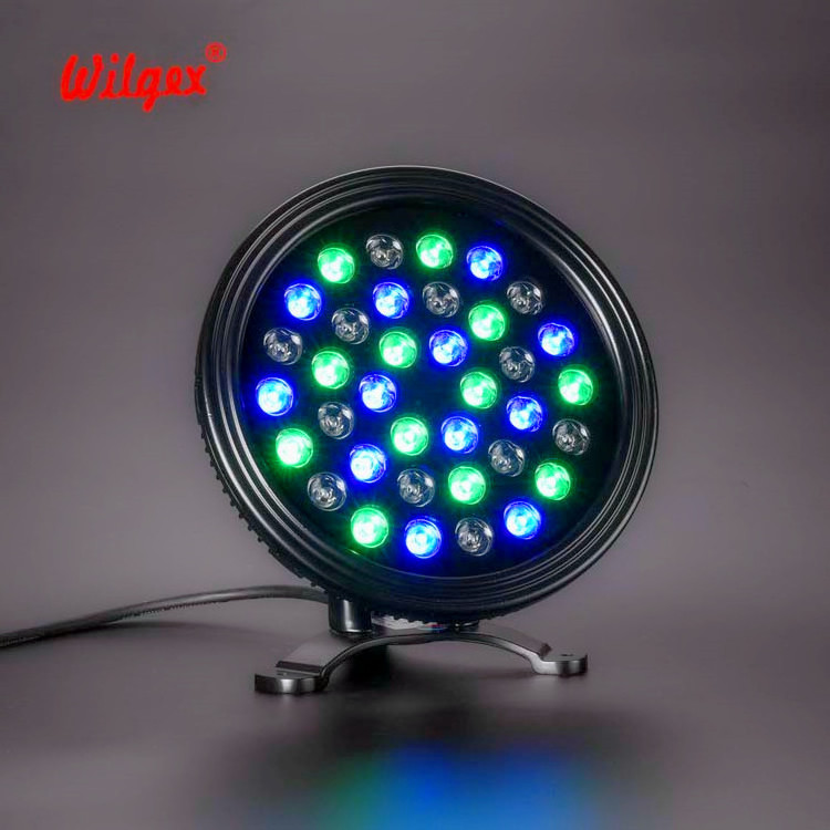 Super brightness RGB High Power LED outdoor wall lights Round 36W Underwater Light IP68 For Car Wash Spot Light