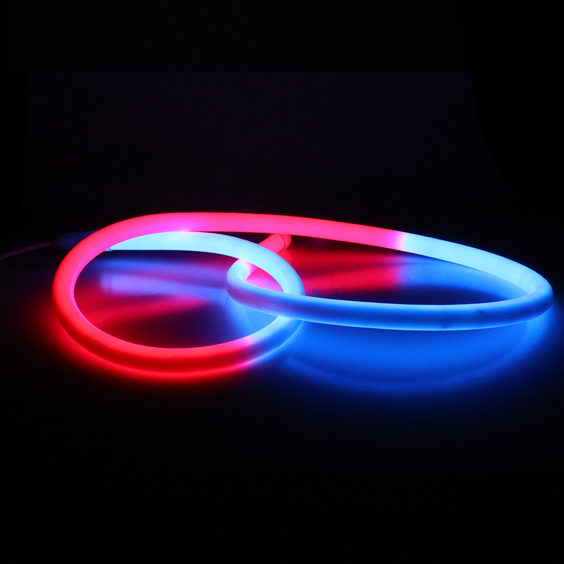 factory direct sale sign custom ip68 tube strip lights rope ultra thin mini outdoor linear 24v digital RGB Round led neon flex