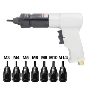 Pneumatic Tools Air Pull Set Nut Automatic Air Riveter Nut Gun Tools M3 M4 M5 M6 M8 M10 mm 1/4 Aluminum Rivet Nuts