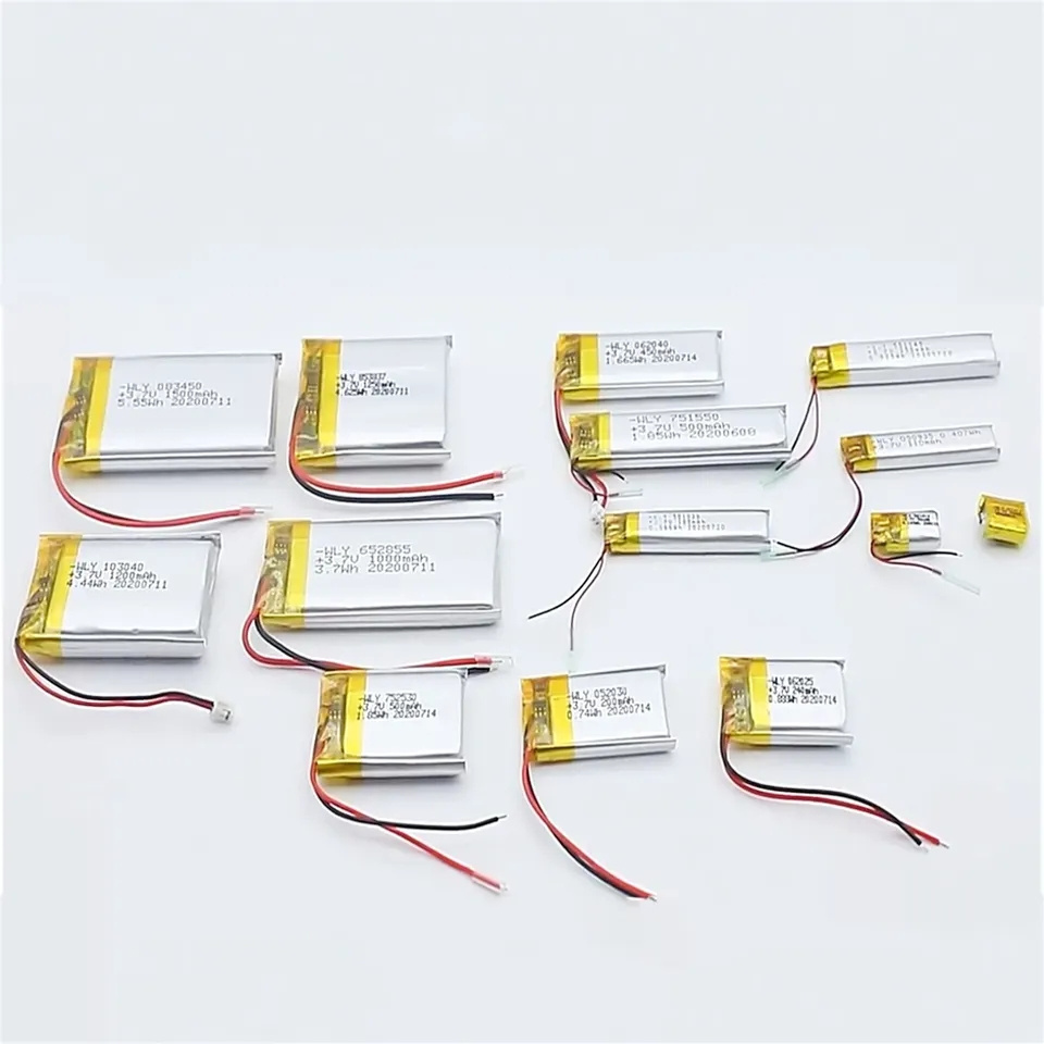 3.7v 7.4v 11.1v 45mah 50mah 150mah 300mah 600mah 610mah 850mah 1000mah 10000mah round ultra thin power lipo battery cells