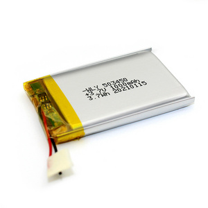 3.7V KC battery DTP 503450 523450 1000mah lithium polymer high temperature battery for Intelligent toy