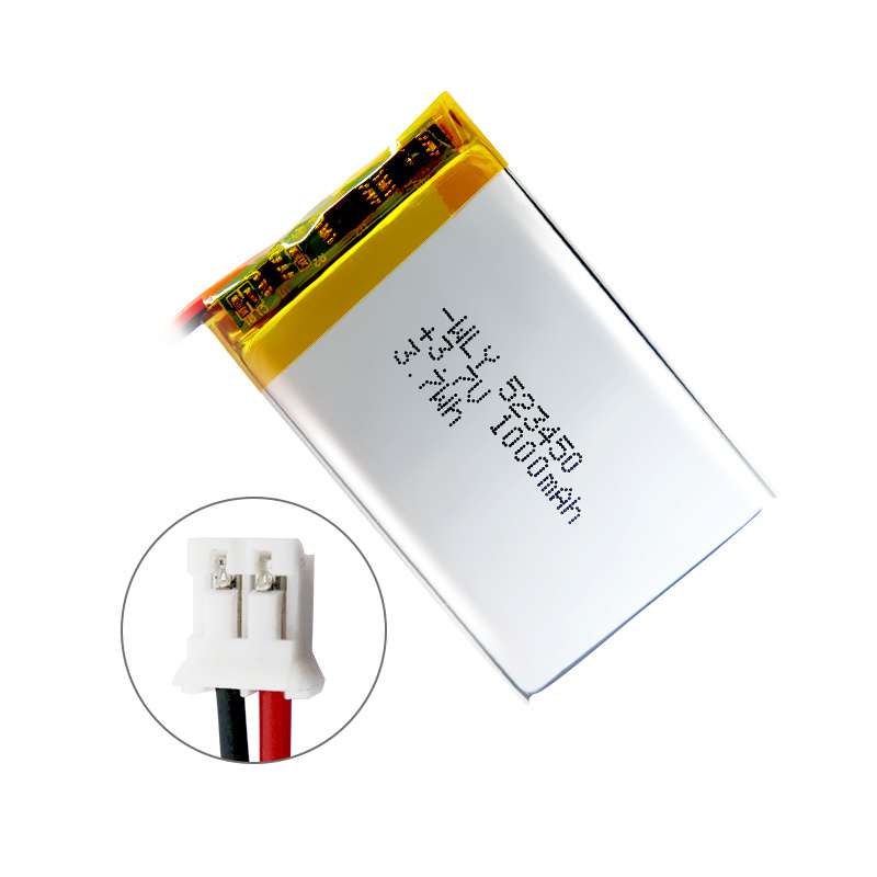 3.7V KC battery DTP 503450 523450 1000mah lithium polymer high temperature battery for Intelligent toy