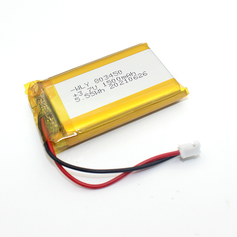 High capacity rechargeable lithium polymer battery 3.7v 1500mah lithium ion battery 803450 lipo battery