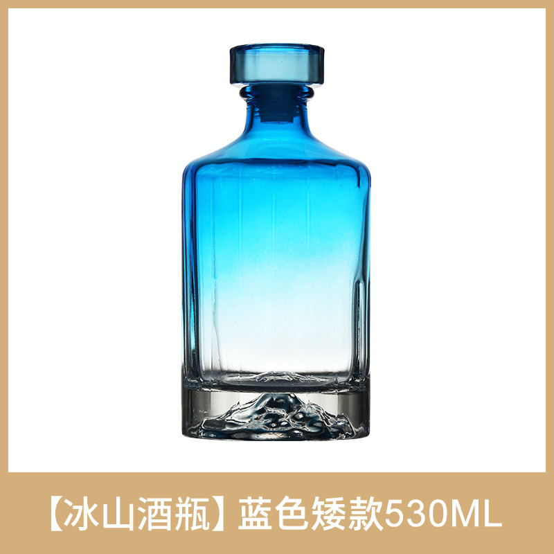 Wholesale 500ml  1000ml High Borosilicate Glass Bottle For Liquor Whisky Gin Vodka Rum Tequila