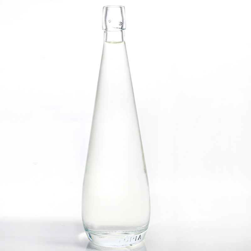 Wilk-wholesale 350ml 500ml 750ml High end soft drinks french evian mineral water glass bottle for beverage use