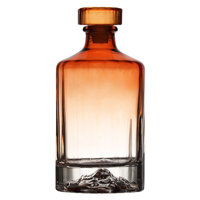 Wholesale 500ml  1000ml High Borosilicate Glass Bottle For Liquor Whisky Gin Vodka Rum Tequila