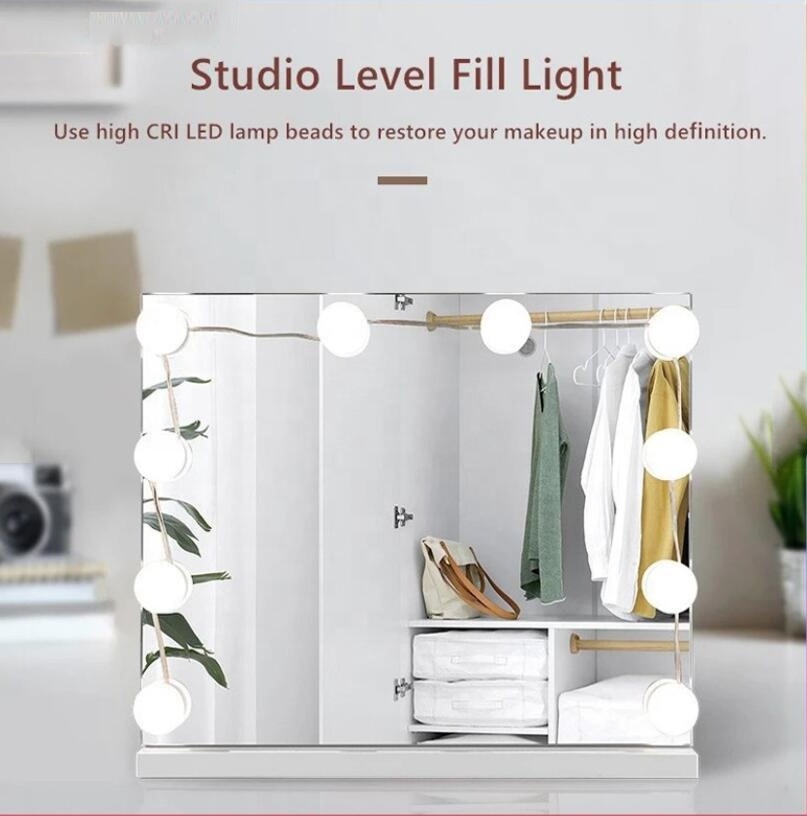 Vanity Mirror Lights Hollywood with Light Bulbs/Illuminate Vanity Dressing Table mirror for bedroom