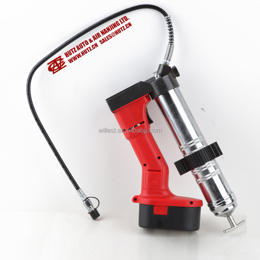 Lithium-ion battery grease dispenser HUTZ lubrication tool 8500psi electric grease pump CGG8000H19L cordless grease gun