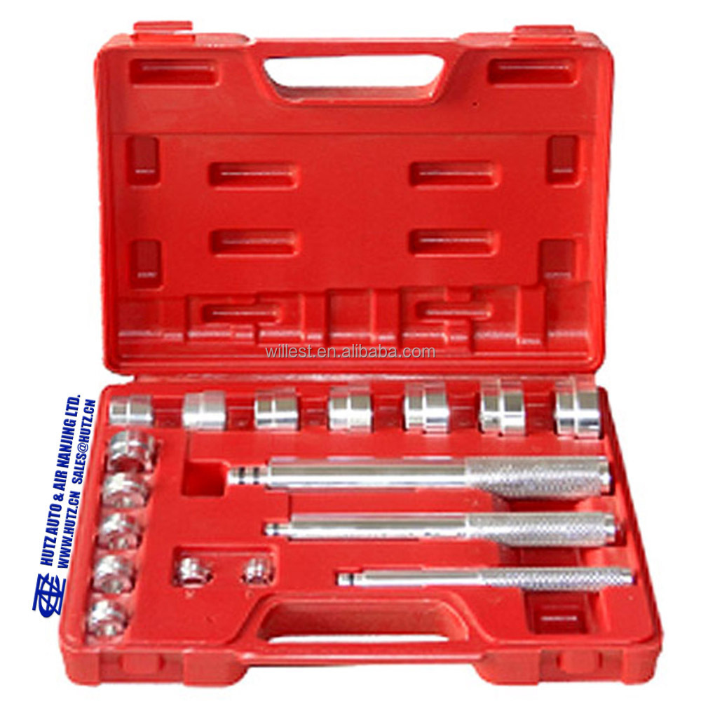 17pc bearing removal tools HUTZ universal aluminum bush drive installer seal kit BBD17K bearing puller tool