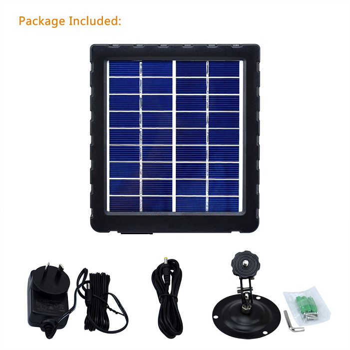 12V 1600mAH Outdoor Waterproof Trail Camera Solar Panel For Hunting Camera