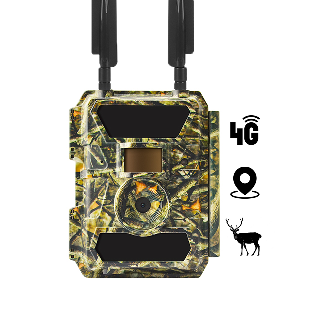 WILLFINE 4g cellular lte solar panel trail cam no glow hunting trail camera with app control