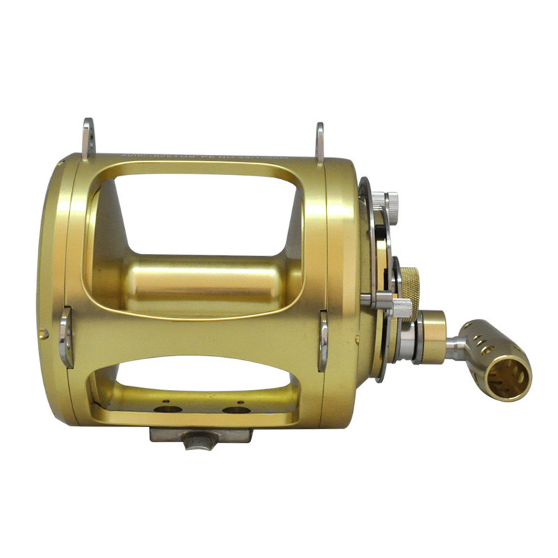 TG 80w Full Metal Big Game Fishing Reel Ocean Saltwater Deep Sea 2 Speed Tuna Reels Pesca Boat Trolling Reel