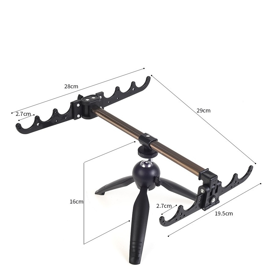 Ice Fishing Rod Holder Winter Bracket Folding Fishing Rod Tripod Aluminum Fishing Rod Tripod