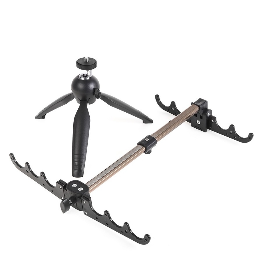 Ice Fishing Rod Holder Winter Bracket Folding Fishing Rod Tripod Aluminum Fishing Rod Tripod